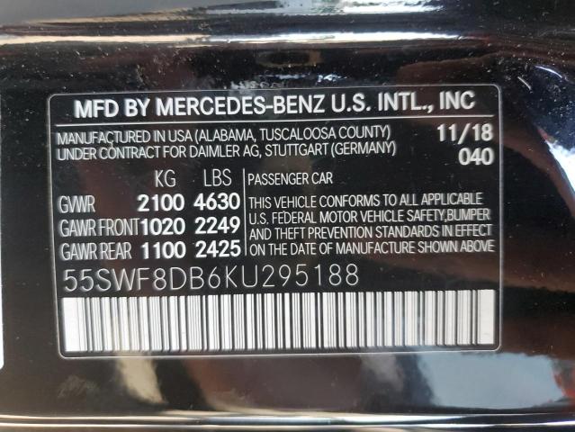 VIN 55SWF8DB6KU295188 2019 Mercedes-Benz C-Class, 300 no.12