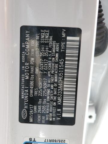 2017 HYUNDAI TUCSON LIM - KM8J33A40HU511545