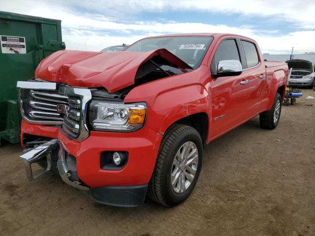 GMC CANYON SLT 2018 red  gas 1GTG6DEN0J1158147 photo #1