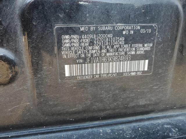 2019 SUBARU WRX LIMITE - JF1VA1H63K9824693