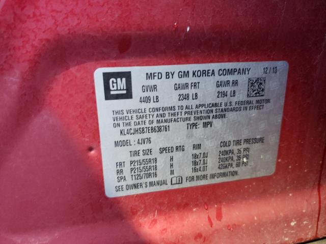 VIN KL4CJHSB7EB638761 2014 Buick Encore, Premium no.13