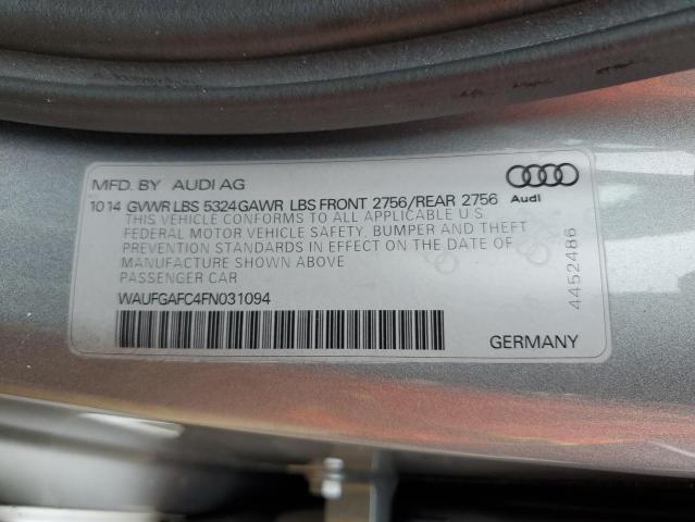 VIN WAUFGAFC4FN031094 2015 Audi A6, Premium Plus no.13