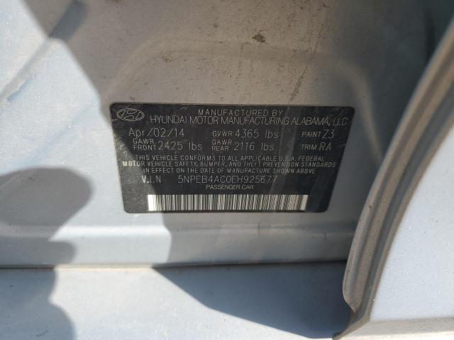 VIN 5NPEB4AC0EH925677 2014 Hyundai Sonata, Gls no.12