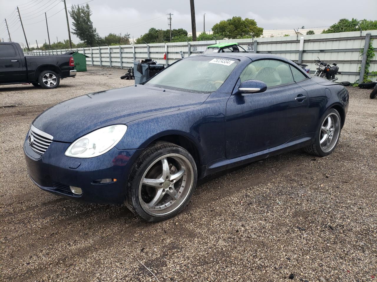 LEXUS SC 430 2002 blue  gas JTHFN48Y420005913 photo #1