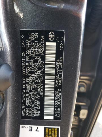 VIN JTDKARFP9K3118340 2019 Toyota Prius no.12