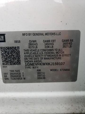 2019 CHEVROLET TRAVERSE L - 1GNEVFKWXKJ159107