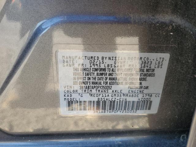 VIN 3N1AB7AP0FY250052 2015 Nissan Sentra, S no.13