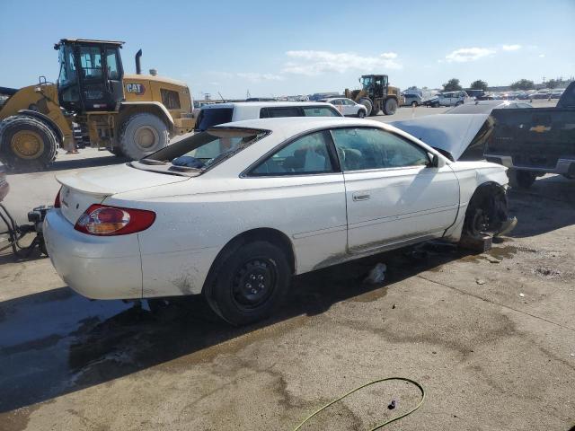 TOYOTA CAMRY SOLA 2002 white  gas 2T1CE22P72C010697 photo #4