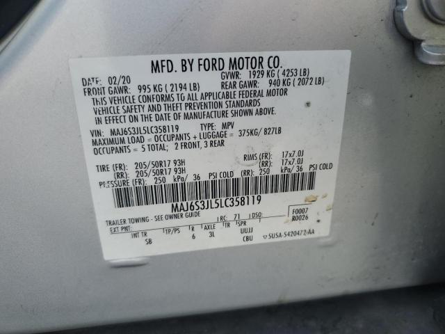 2020 FORD ECOSPORT S - MAJ6S3JL5LC358119