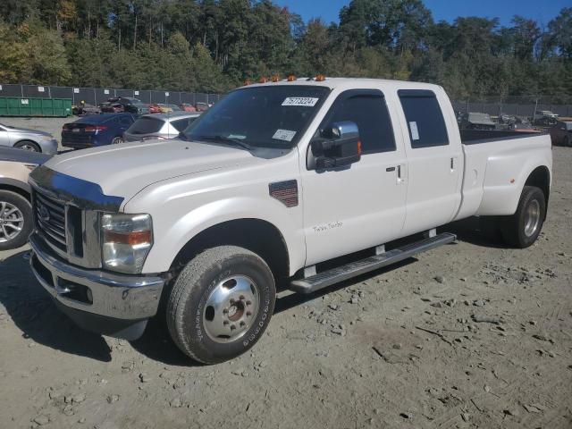 FORD F350 SUPER 2010 white crew pic diesel 1FTWW3DR6AEA96529 photo #1