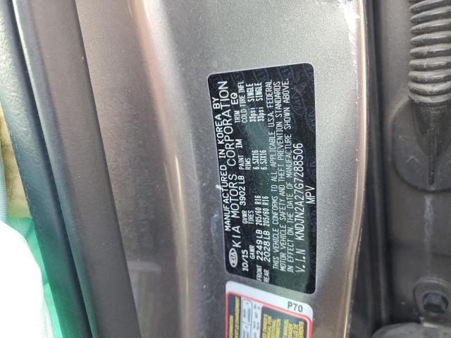 2016 KIA SOUL - KNDJN2A27G7288506