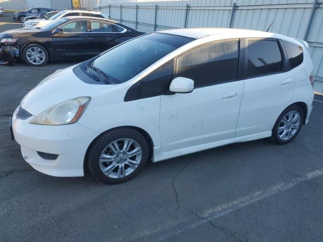 HONDA FIT SPORT 2009 white hatchbac gas JHMGE88419S005892 photo #1