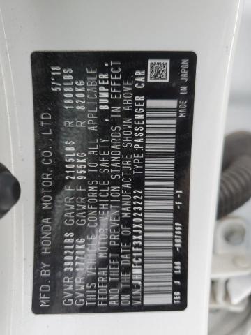 2018 HONDA CIVIC EX - JHMFC1F3XJX023222