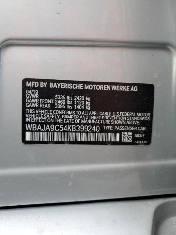 2019 BMW 530E - WBAJA9C54KB399240