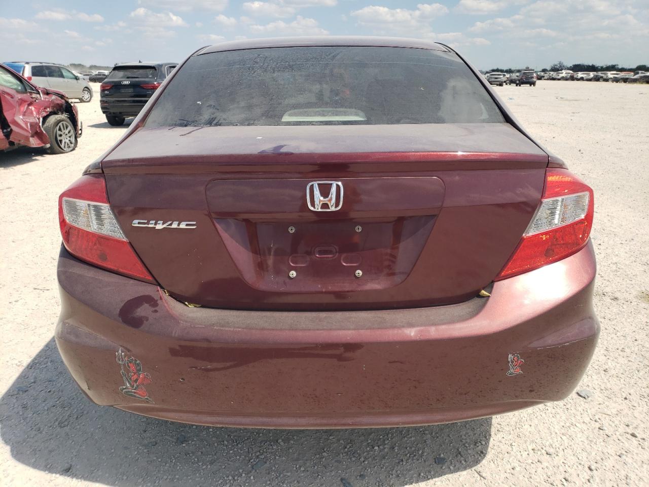 Lot #3030685107 2012 HONDA CIVIC EXL