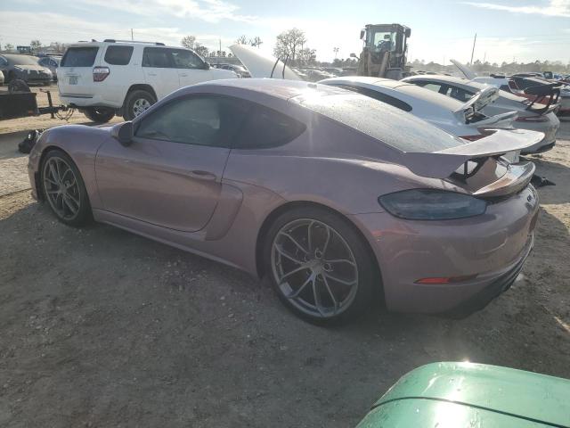 PORSCHE CAYMAN GT4 2022 pink  gas WP0AC2A8XNS275706 photo #3