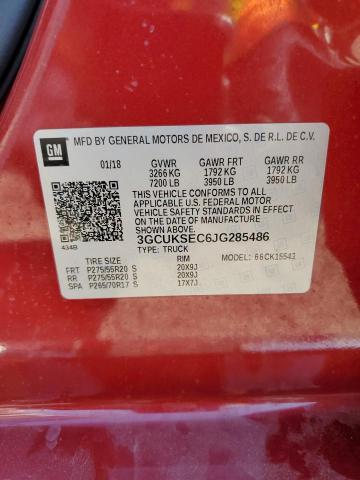 VIN 3GCUKSEC6JG285486 2018 CHEVROLET ALL MODELS no.13