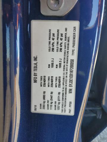 2019 TESLA MODEL 3 - 5YJ3E1EB1KF390058