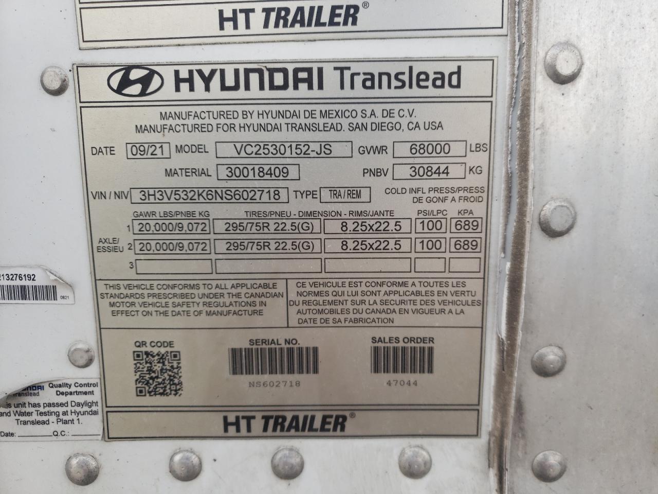 Lot #2962645791 2022 HYUNDAI DRYVAN