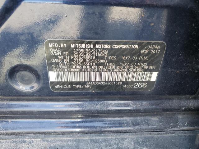 2018 MITSUBISHI OUTLANDER - JA4AD3A32JJ001529
