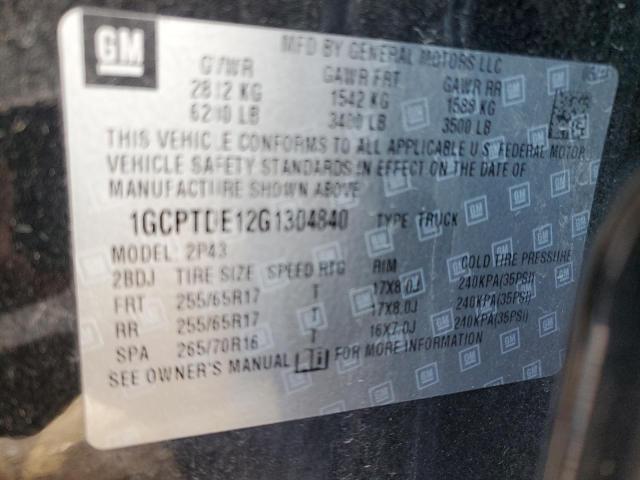 2016 CHEVROLET COLORADO Z - 1GCPTDE12G1304840