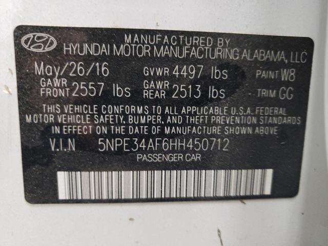 2017 HYUNDAI SONATA SPO - 5NPE34AF6HH450712