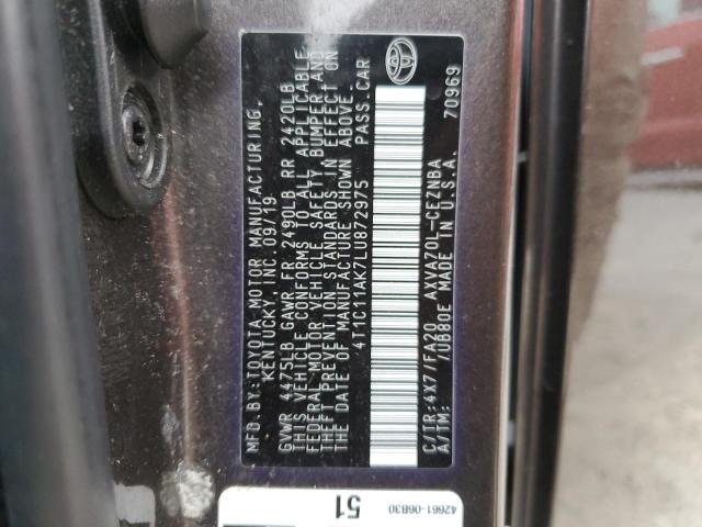 VIN 4T1C11AK7LU872975 2020 TOYOTA CAMRY no.13