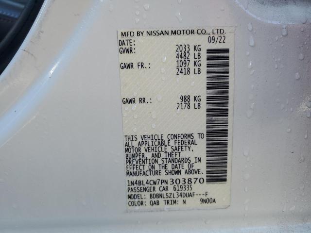 2023 NISSAN ALTIMA SR - 1N4BL4CW7PN303870
