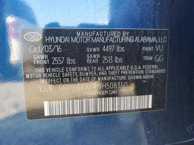2017 HYUNDAI SONATA SPO - 5NPE34AF4HH508350