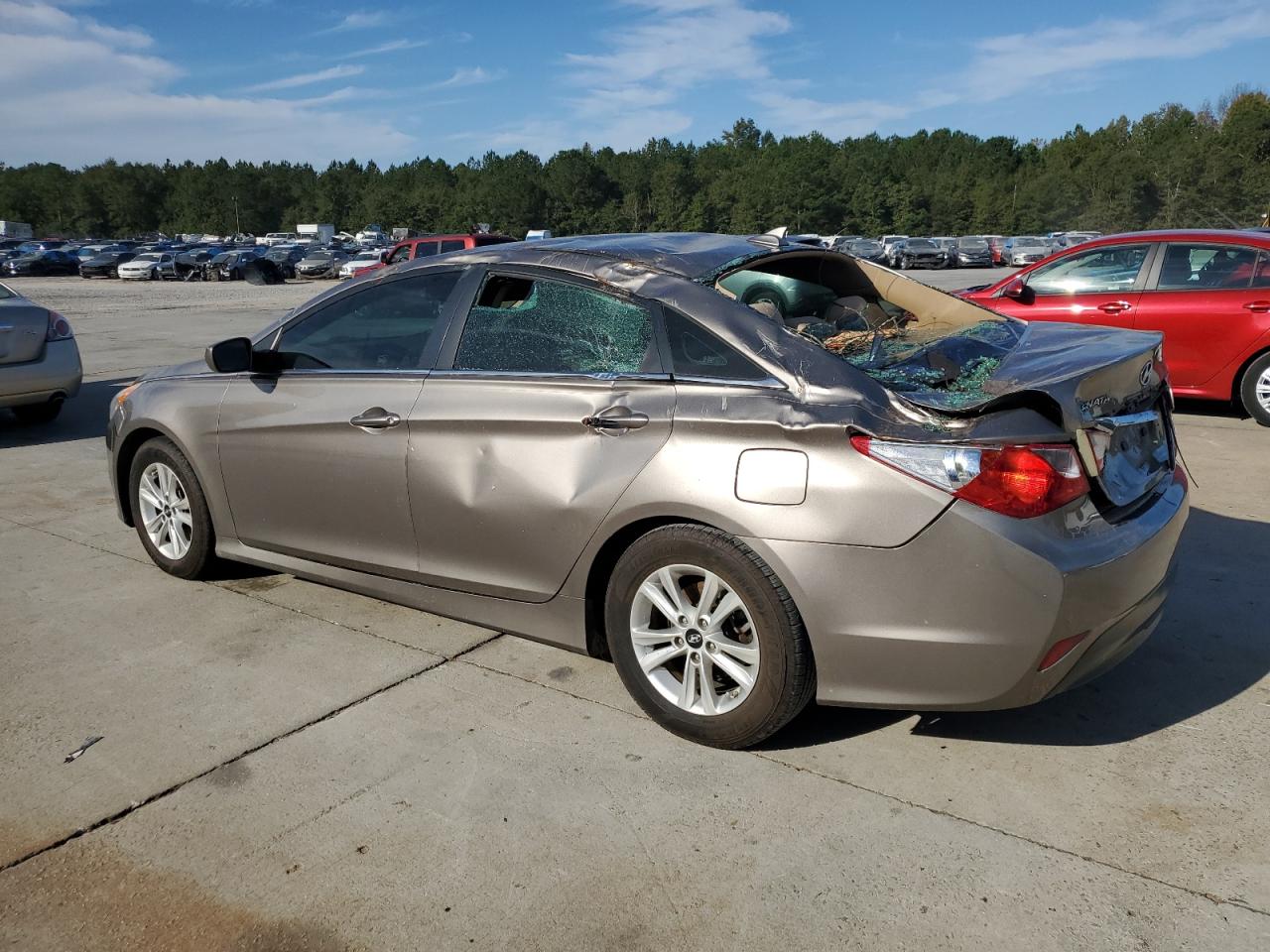 Lot #2969715288 2014 HYUNDAI SONATA GLS