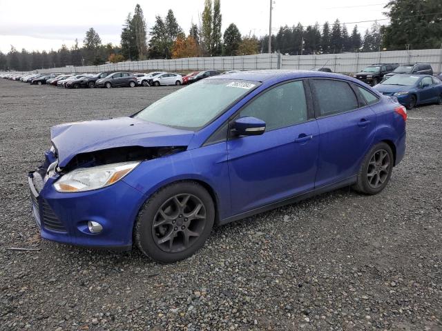 FORD FOCUS SE 2014 blue  gas 1FADP3F22EL325977 photo #1