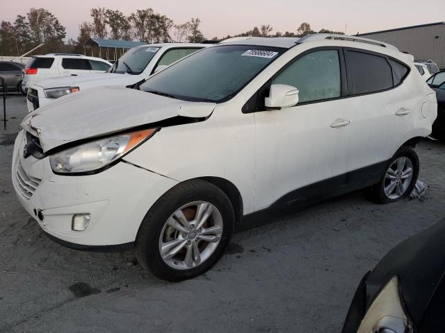 HYUNDAI TUCSON GLS 2013 white  gas KM8JU3ACXDU645641 photo #1