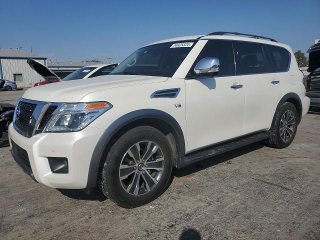 NISSAN ARMADA SV 2019 white  gas JN8AY2NC5KX512170 photo #1