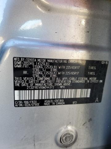 2016 TOYOTA RAV4 LE - 2T3ZFREVXGW244372