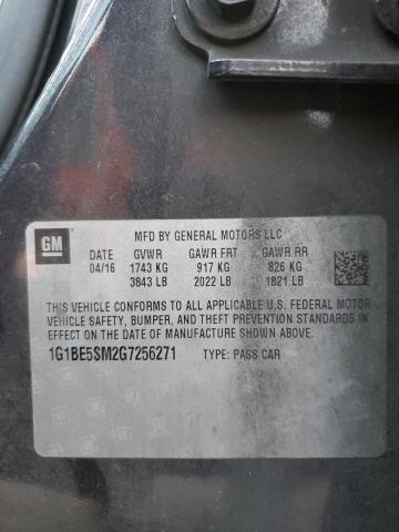 VIN 1G1BE5SM2G7256271 2016 Chevrolet Cruze, LT no.12