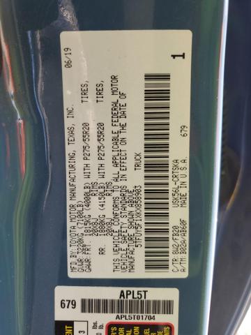 2019 TOYOTA TUNDRA DOU - 5TFUY5F1XKX858903