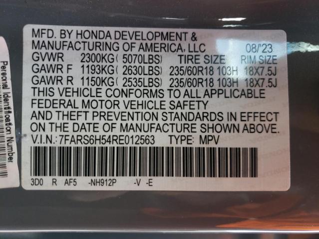 VIN 7FARS6H54RE012563 2024 HONDA CRV no.13