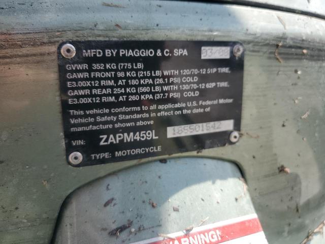 2008 VESPA GTS 250 ZAPM459L185501542