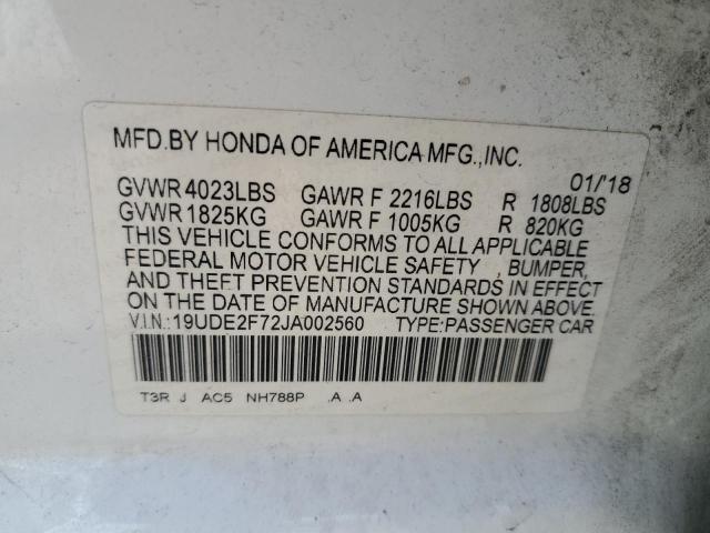 2018 ACURA ILX PREMIU - 19UDE2F72JA002560