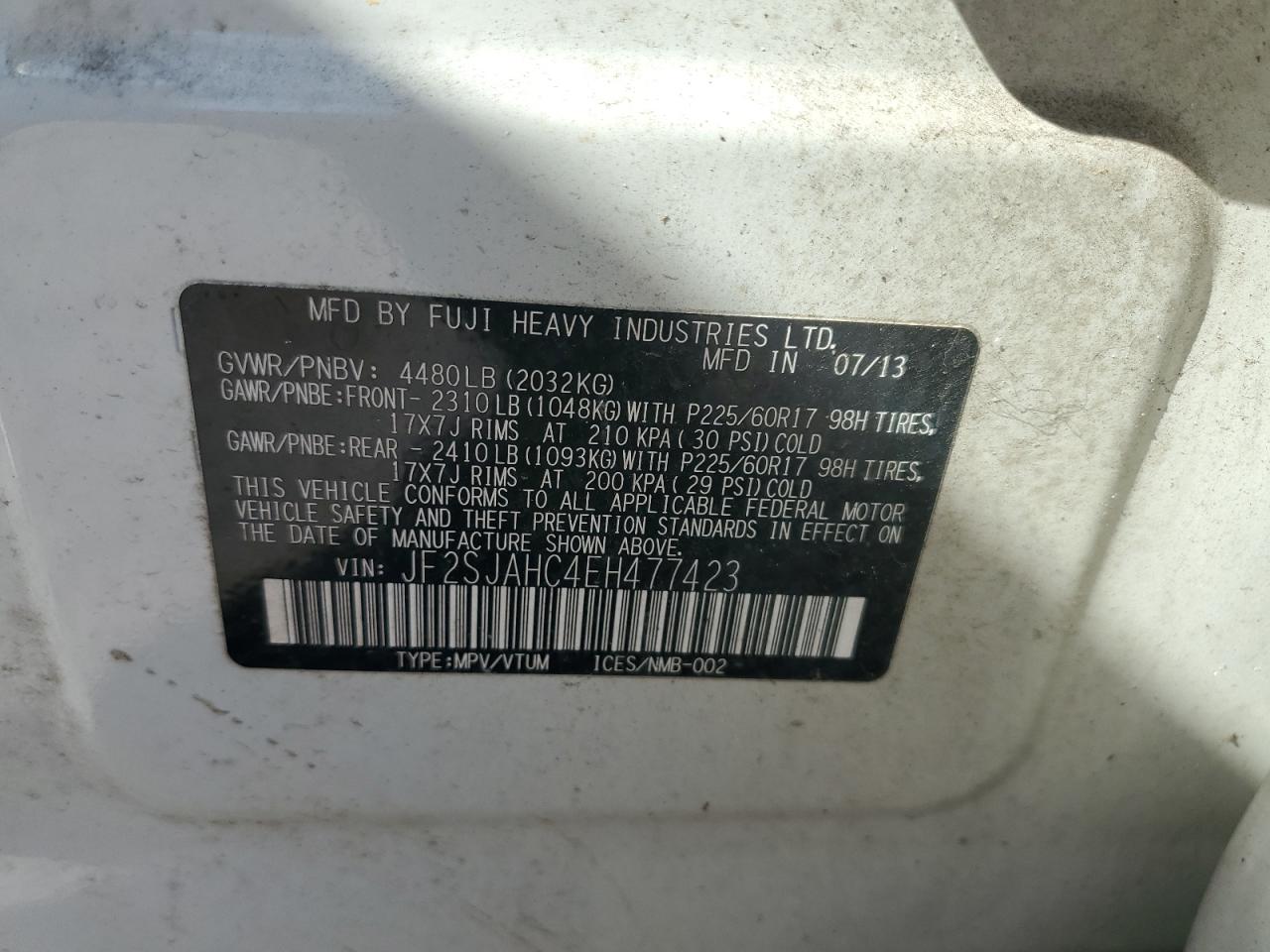 Lot #2952705178 2014 SUBARU FORESTER 2