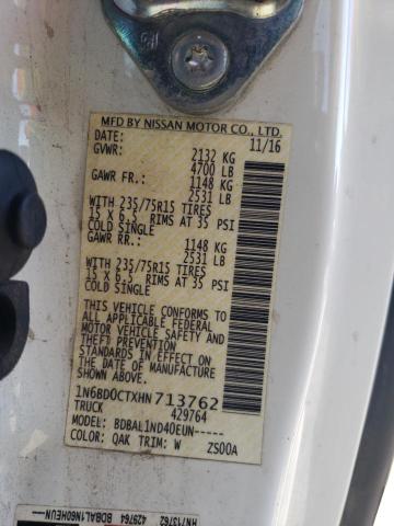 2017 NISSAN FRONTIER S - 1N6BD0CTXHN713762