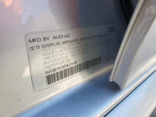 2015 AUDI A4 PREMIUM - WAUBFAFL8FN031598