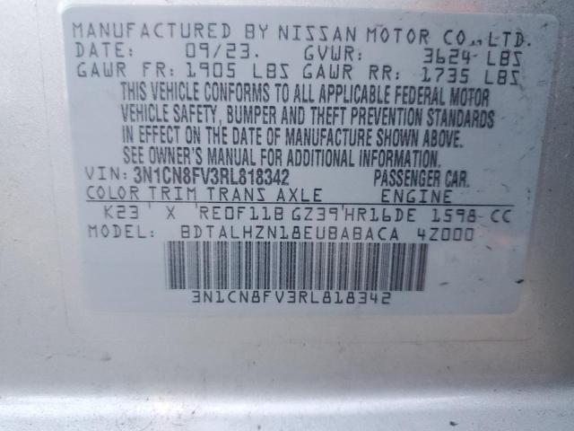 VIN 3N1CN8FV3RL818342 2024 Nissan Versa, SR no.12