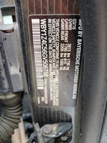 VIN WBY1Z4C56GV506758 2016 BMW I3, Rex no.12