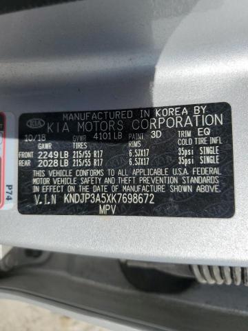 VIN KNDJP3A5XK7698672 2019 KIA SOUL no.14