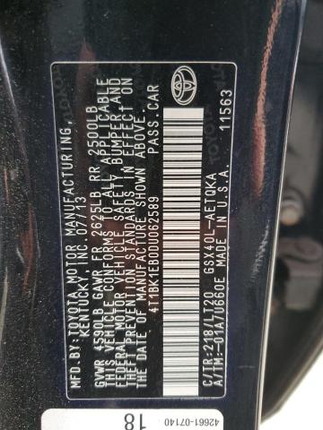 VIN 4T1BK1EB0DU062589 2013 Toyota Avalon, Base no.13