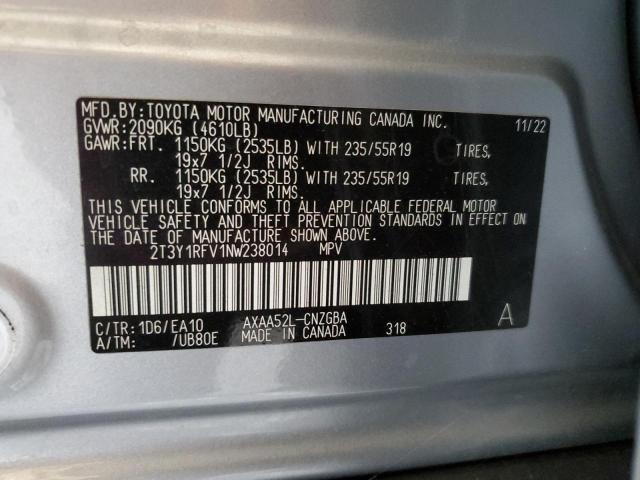 2022 TOYOTA RAV4 LIMIT - 2T3Y1RFV1NW238014