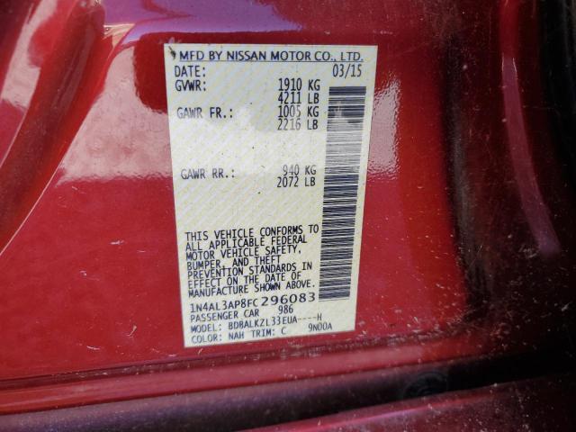 2015 NISSAN ALTIMA 2.5 - 1N4AL3AP8FC296083