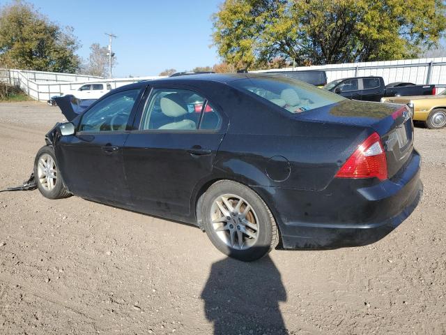 FORD FUSION S 2012 black  gas 3FAHP0GA3CR223933 photo #3