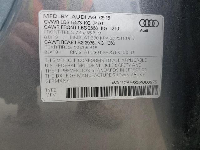 VIN WA1L2AFP8GA060978 2016 Audi Q5, Premium Plus no.14